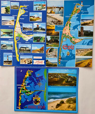 Postkarten Lot 3 x Landkarte
