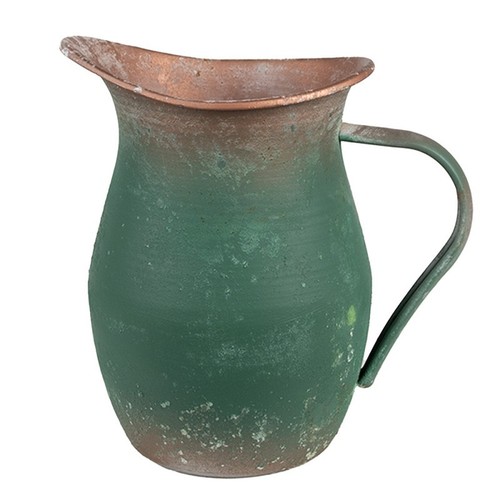 Krug kanne grün metall - krug, deko