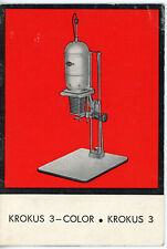 Bedienungsanleitung PZO KROKUS 3 COLOR Vergrößerungsapparat User Manual (Y6073