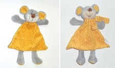 Auswahl Maus gelb & grau Kik Okay + Ergee Schmusetuch Kuscheltuch Schnuffeltuch