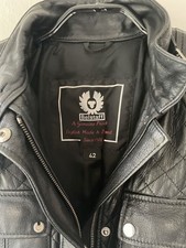 BELSTAFF Lederjacke Deutsche Gr. 36 Ital. 42 Gold Label Modell Cat in Schwarz
