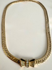 Henkel und Grossé ( Chr. Dior ) Collier 47 cm vergoldet signiert