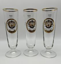 3x Leibinger Leicht "Groß durch Qualität" Brauerei Bierglas 0,2l Glas ca. 19cm