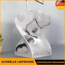 Hocker/Beistelltisch Ablagetisch Avantgarde Verdrehte Form Silbern Aluminium
