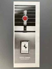 Ferrari Formula Werbeanzeige Uhr Original 1987 Vintage Advert Werbung Reklame