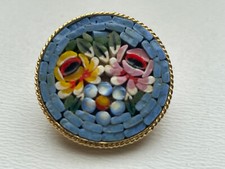 Alte Millefiori Brosche Brooch
