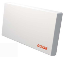 Selfsat H22D2+ Flachantenne Twin LNB Sat HDTV 4K/UHD tauglich + Fensterhalterung
