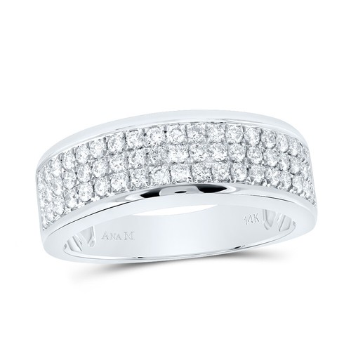 14k weißgold rund diamant - 14k, 3
