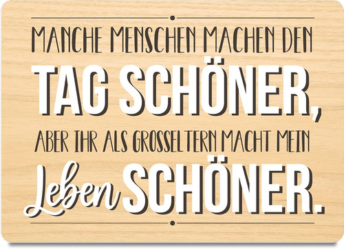 Oma und opa - und, geschenk