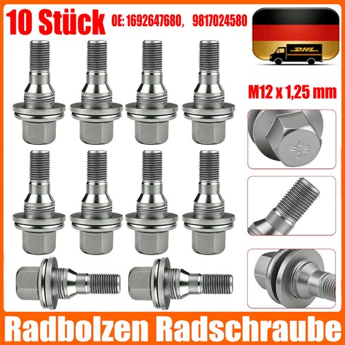 10x radbolzen m12x1 - 10x,