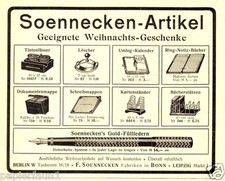 Soennecken Füller Reklame von