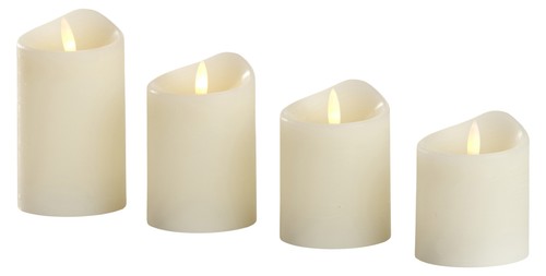 Led echtwachs kerzen - led, 4