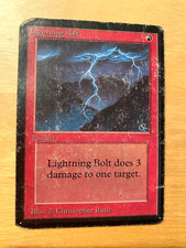 MTG Lightning Bolt Beta PO