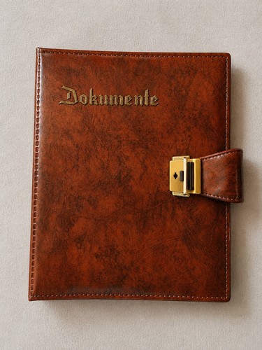 Vintage alte dokumentenmappe - vintage,