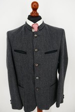 Tofana Lodenfrey Trachten Janker Gr.50 Baumwolle Mix Anthrazit NEU + Etikett