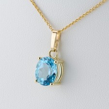 585 yellow gold - 585, topaz