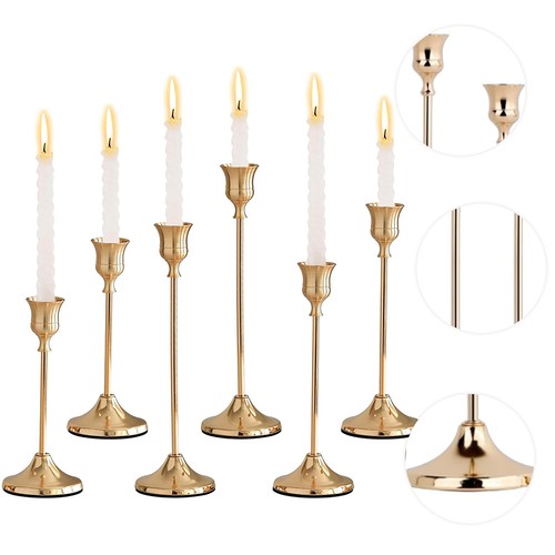 Kerzenhalter gold - 6x,