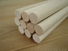 10 Rundstäbe Buche Ø