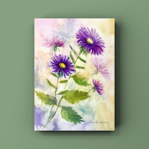 Original aquarell bild 40x30cm - bild,