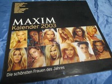 Maxim  Foto  Poster  Kalender  2003  , sexy / erotisch , Kult , Nostalgie , TOP