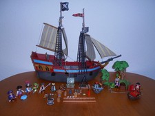 Playmobil Piraten Flaggschiff  Zubehör Mannschaft Beiboot  2000geobra 3940 