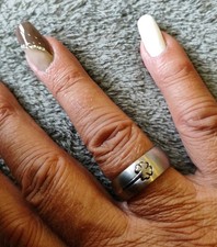 Unisex Edelstahl Ring, Silber