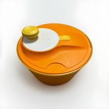 Tupperware Salatschleuder Salatkarusell mit Deckel orange 4,5 L