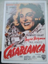 Casablanca ♦ 1942 ♦ Filmkarte Cinema - Humphrey Bogart Ingrid Bergman