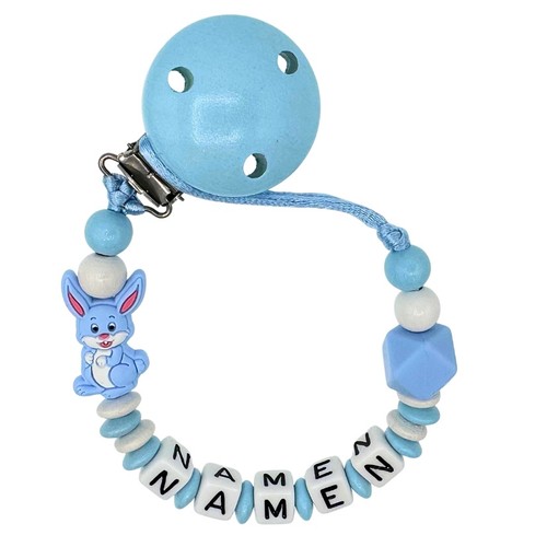 Schnullerkette mit wunschnamen - schnullerkette,