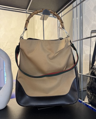 Gucci bamboo canvas segeltuch - gucci,
