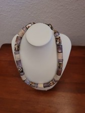 zeitlos schöne langani Halskette original mit der schwarzen Perlen,Vintage 52 cm