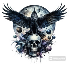 Skull, Raben, Totenkopf