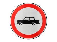 Straßenschild "Trabant"