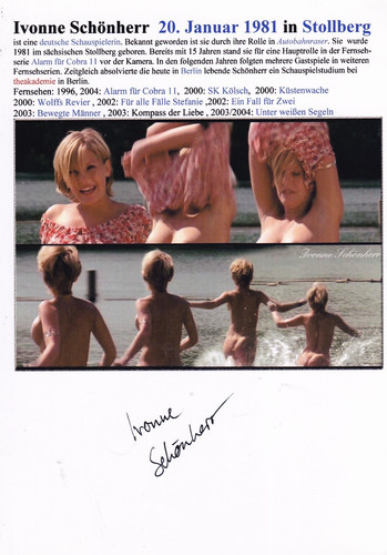 Autogramm ivonne schönherr - autogramm,
