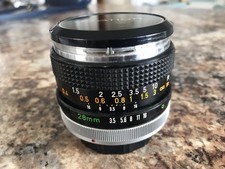 Canon FD 28mm F3.5 Chrome Nose