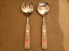 VILLEROY & BOCH Cheyenne - 2 teiliges Salatbesteck / Edelstahl / Porzellangriff