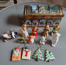 Keramik Christbaumschmuck Engel , Figuren, PLUS Nürnberger Lebkuchendose