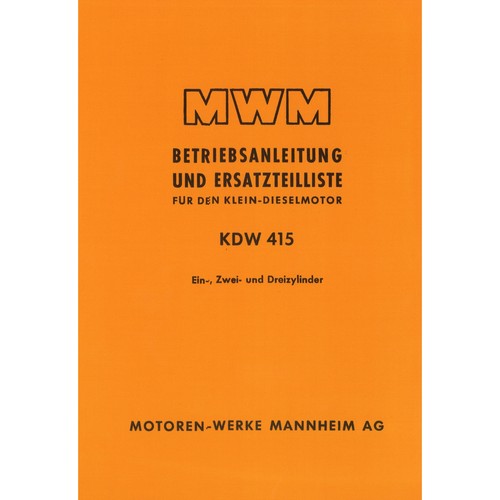 Mwm dieselmotor kdw415 und - z,
