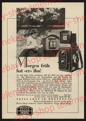 Reklame zeiss ikon ikoflex - reklame,