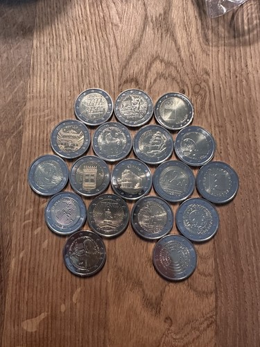 Euro gedenk münze - 2, stück
