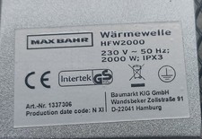 Wärmewelle HFW 2000 von Max Bahr