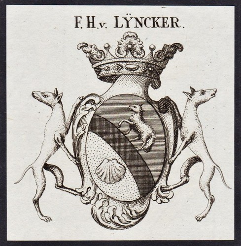 Lyncker coat arms - lyncker, adel