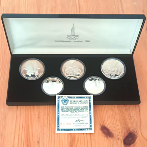 Udssr silbermünzset olympia - udssr,