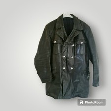 Vintage Polizei Lederjacke