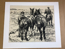 KARL JÄNICH: ORIGINAL  MALEREI MIT TEMPERAFARBEN, REITER