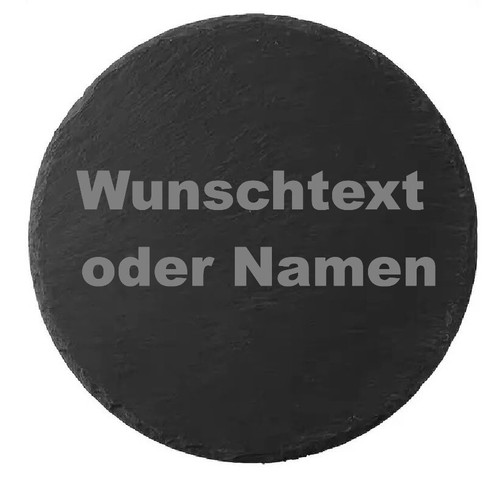 Runder schiefer untersetzer - runder,