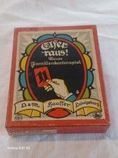 Elfer Raus Familienkartenspiel D&M Hausser Ludwigsburg um 1930 Originalkarton