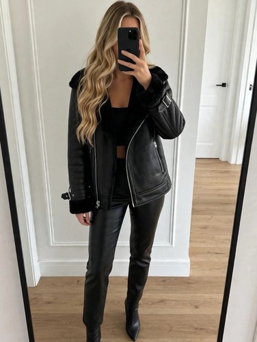 Topshop damen lederjacke - damen,