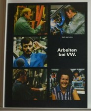 VW Volkswagen - Arbeiten bei VW. Mehr als Autos. Prospekt 1975