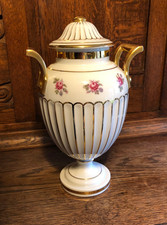 Amphorenvase / Deckelvase Fürstenberg Franziska Hirsch Dresden 1890-1930